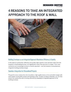 4 REASONS TO TAKE AN INTEGRATED APPROACH TO THE ROOF