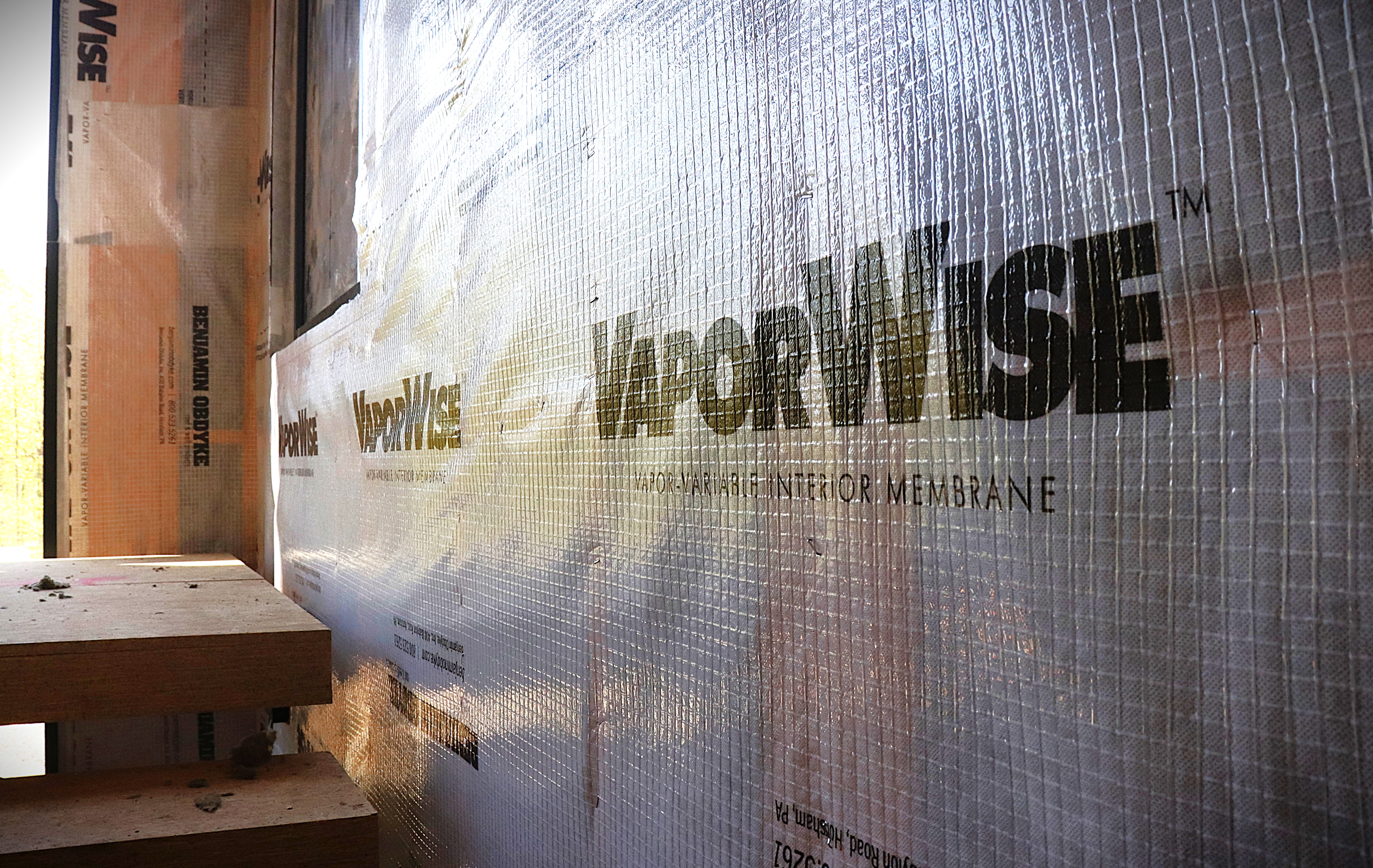 up close image of VaporWise interior vapor retarder