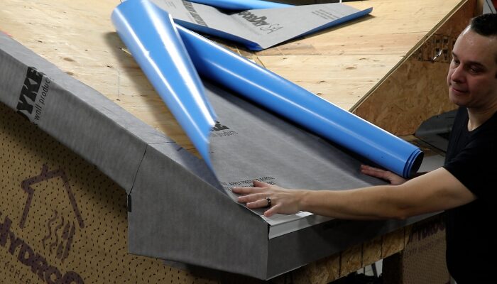 Weatherizing roof eaves with VaporDry SA